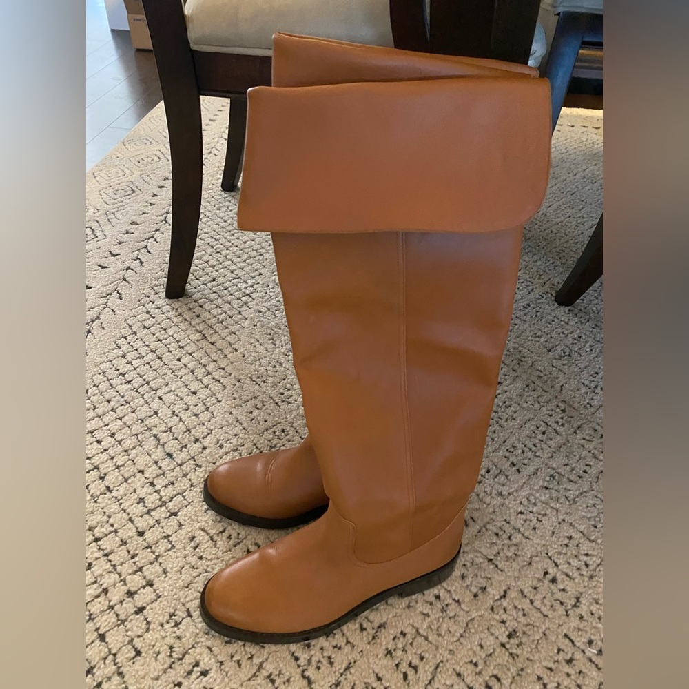 TIME FOR WINTER!!! J CREW LEATHER riding boot: size 8.5 ⭐️EXCELLENT USED CARE⭐️